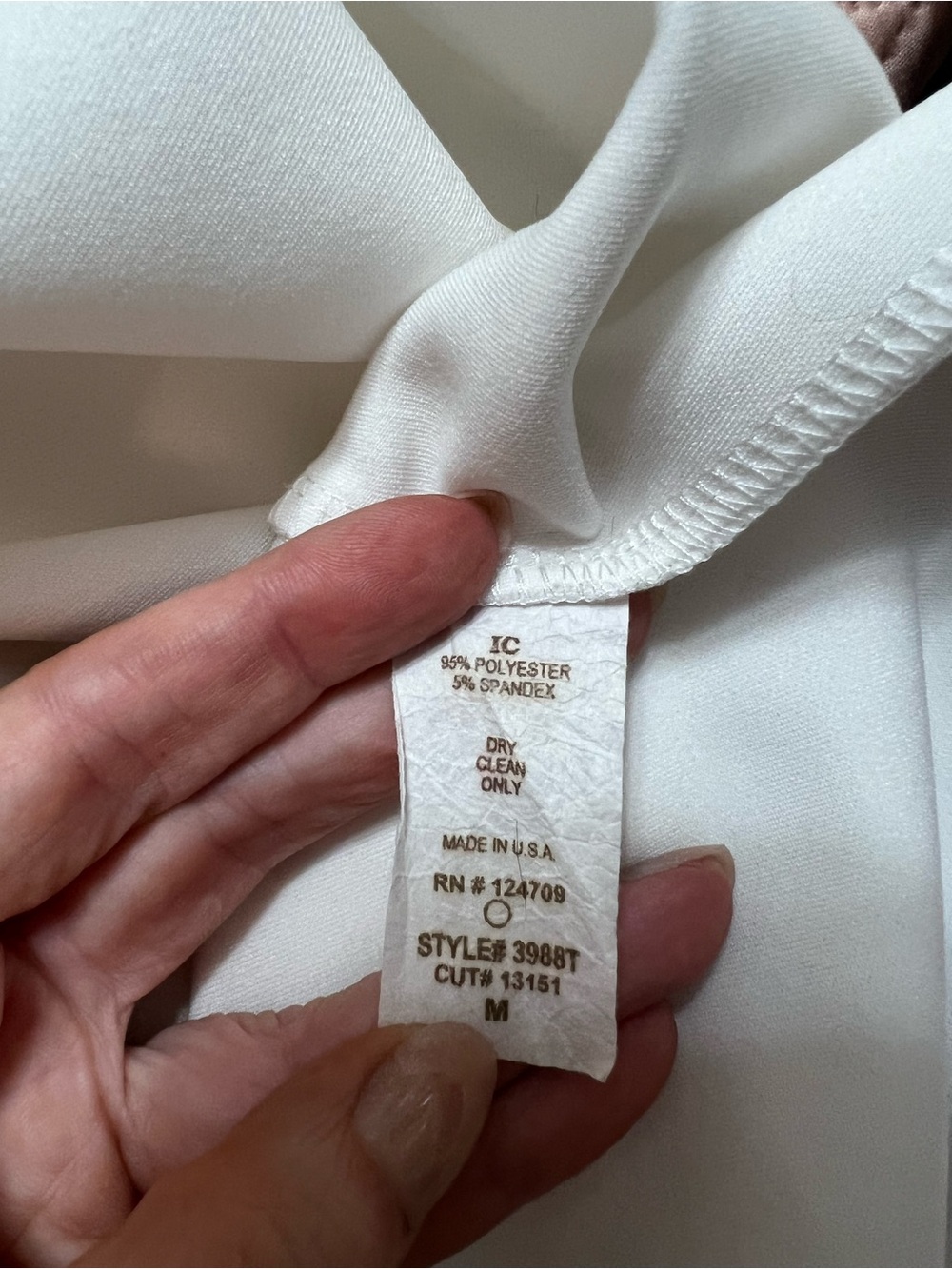 Ic by connie k Top Medium White Tank With Slit Crew Neck Long - Picture 6 of 14
